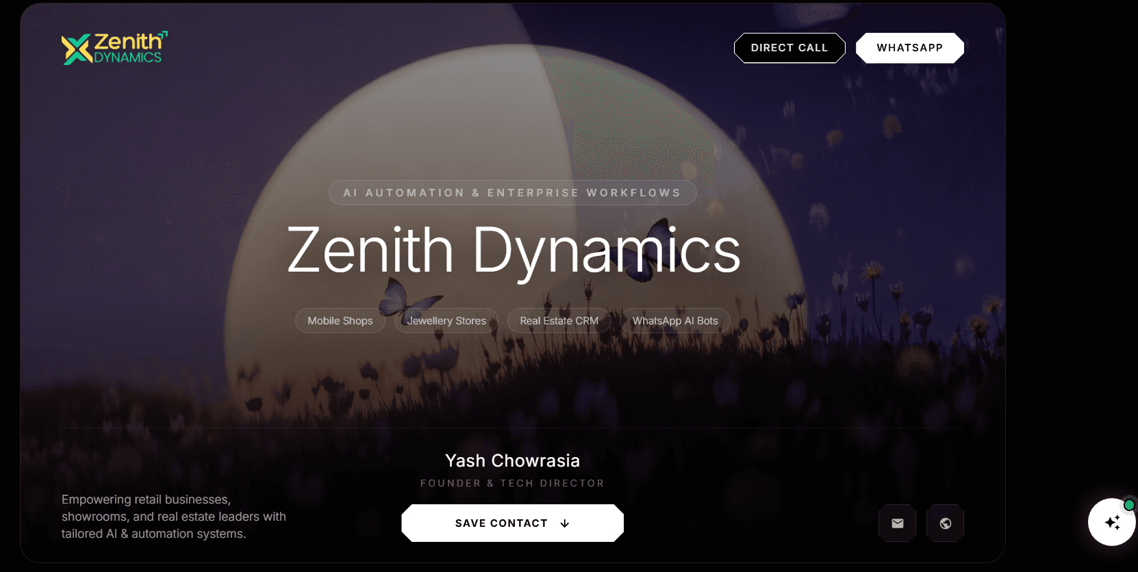 Zenith VC — Smart Digital Business Card Platform screenshot 1